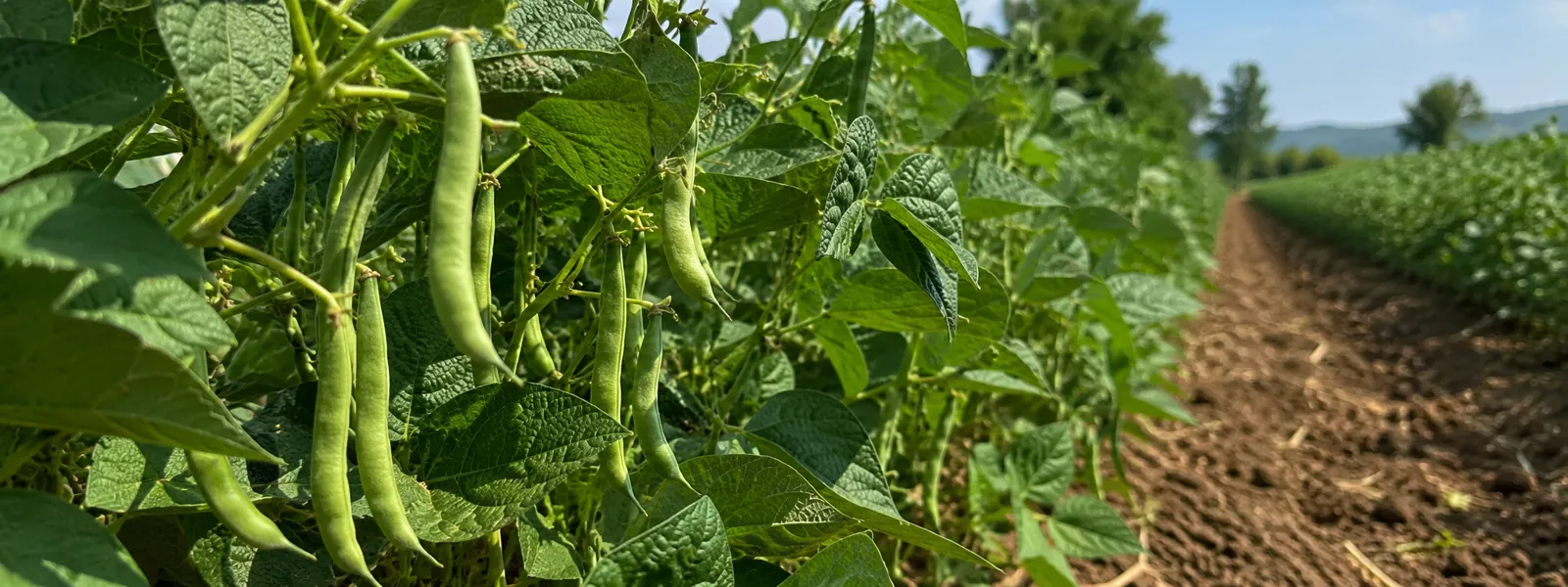 Barbunya tarlası.